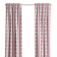 Palm Rose Curtain Panels by Laura Park Designs frame your window with soft pink tones and a lush, feminine style.