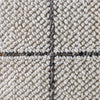 pouf outdoor safe square woven white tan pane pattern