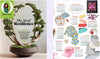 Magazine spread with a bonsai tree and lifestyle article on resilience.