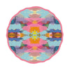 multi watercolor dinner plate melamine bright 