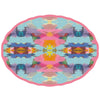 multi watercolor serving platter melamine bright 