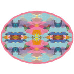 multi watercolor serving platter melamine bright 