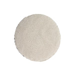 cream black round floor pouf alphabet kids decor