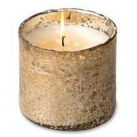matte gold artisan blown glass tumbler candle
