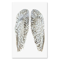 large photography art snowflake quail wings grand