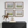 set 4 whitewash wood frame season art prints