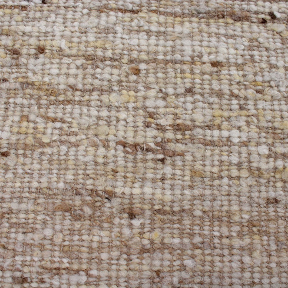 area rug neutral tan ivory wool jute knotted 
