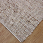 area rug neutral tan ivory wool jute knotted 