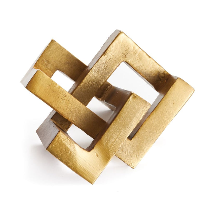 key sculpture gold decor geometric