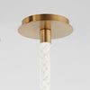 pendant light milky white round bulb aged brass metal white cotton nautical rope
