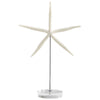resin starfish sculpture crystal base coastal decor
