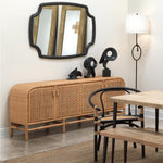 black natural rattan chair cane seat contemporary