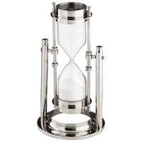 sands of time shelf decor nickel brass 