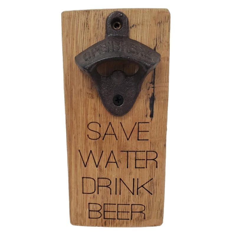 wood rustic bottle opener small