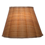 raffia wall light sconce cone shaped scalloped shade