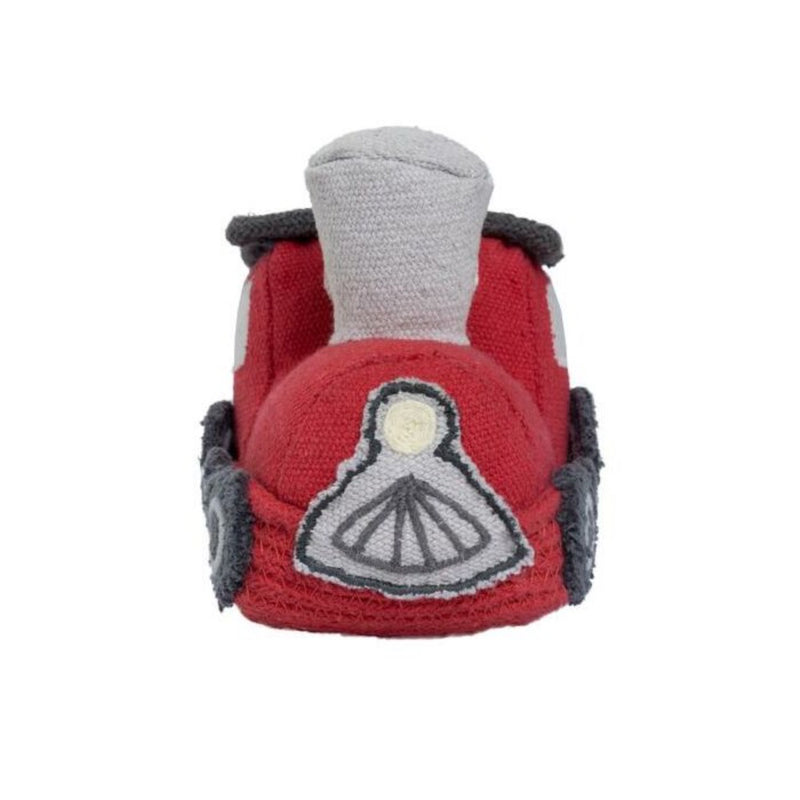 woven red brown train track childrens toy decor