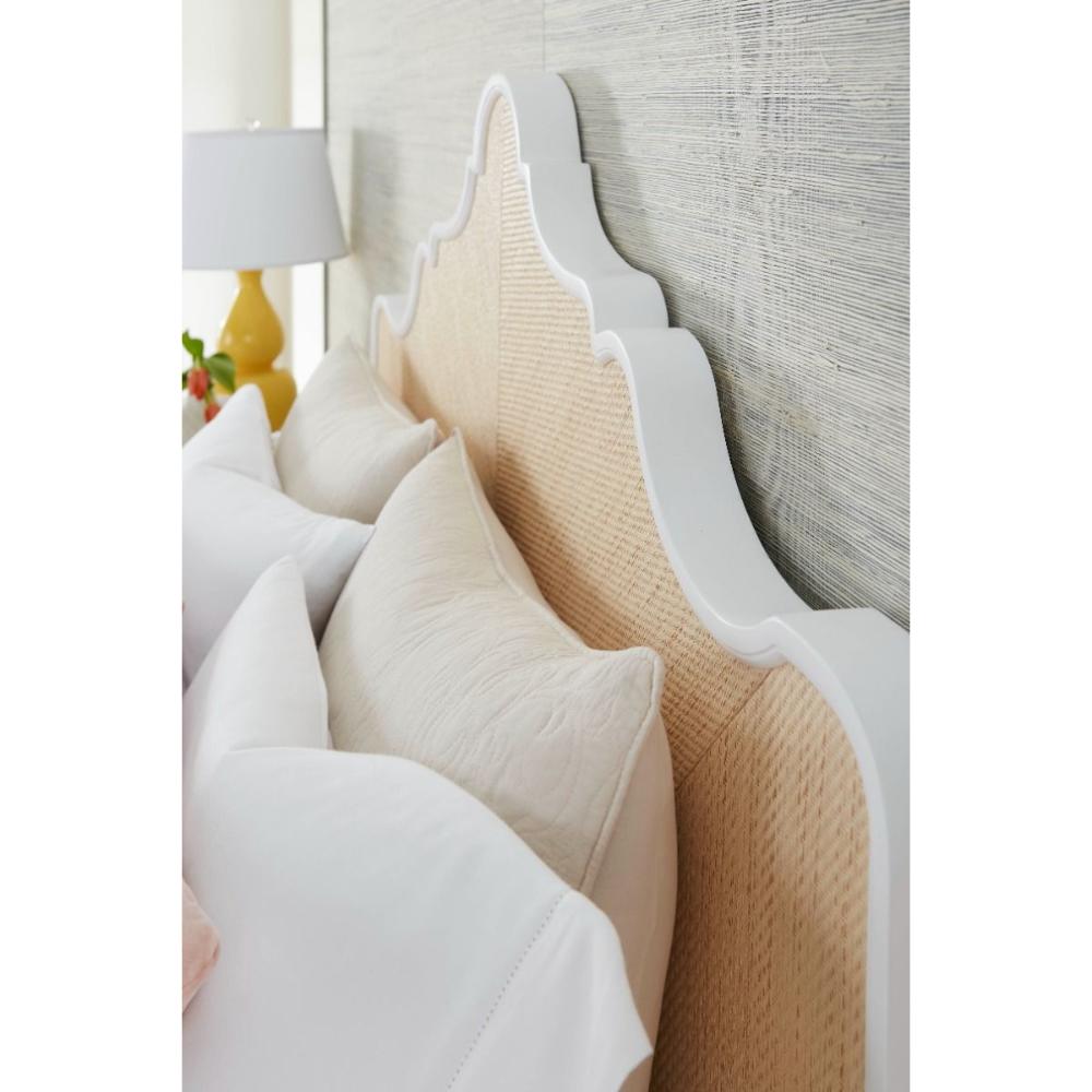 natural twill grasscloth king headboard