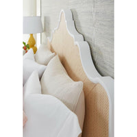 natural twill grasscloth king headboard