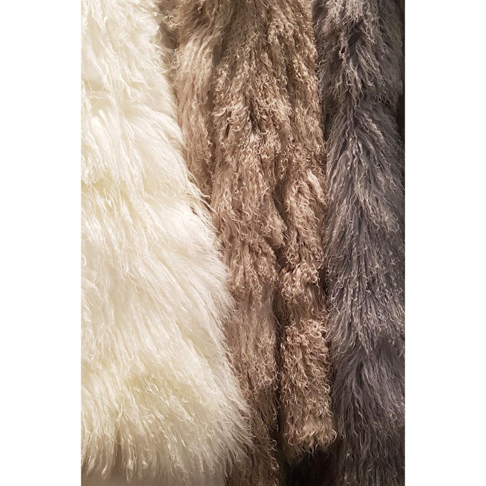 assortment of colors longwool sheepskin rugs