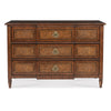 chest 3 drawers marquetry French 18th century 