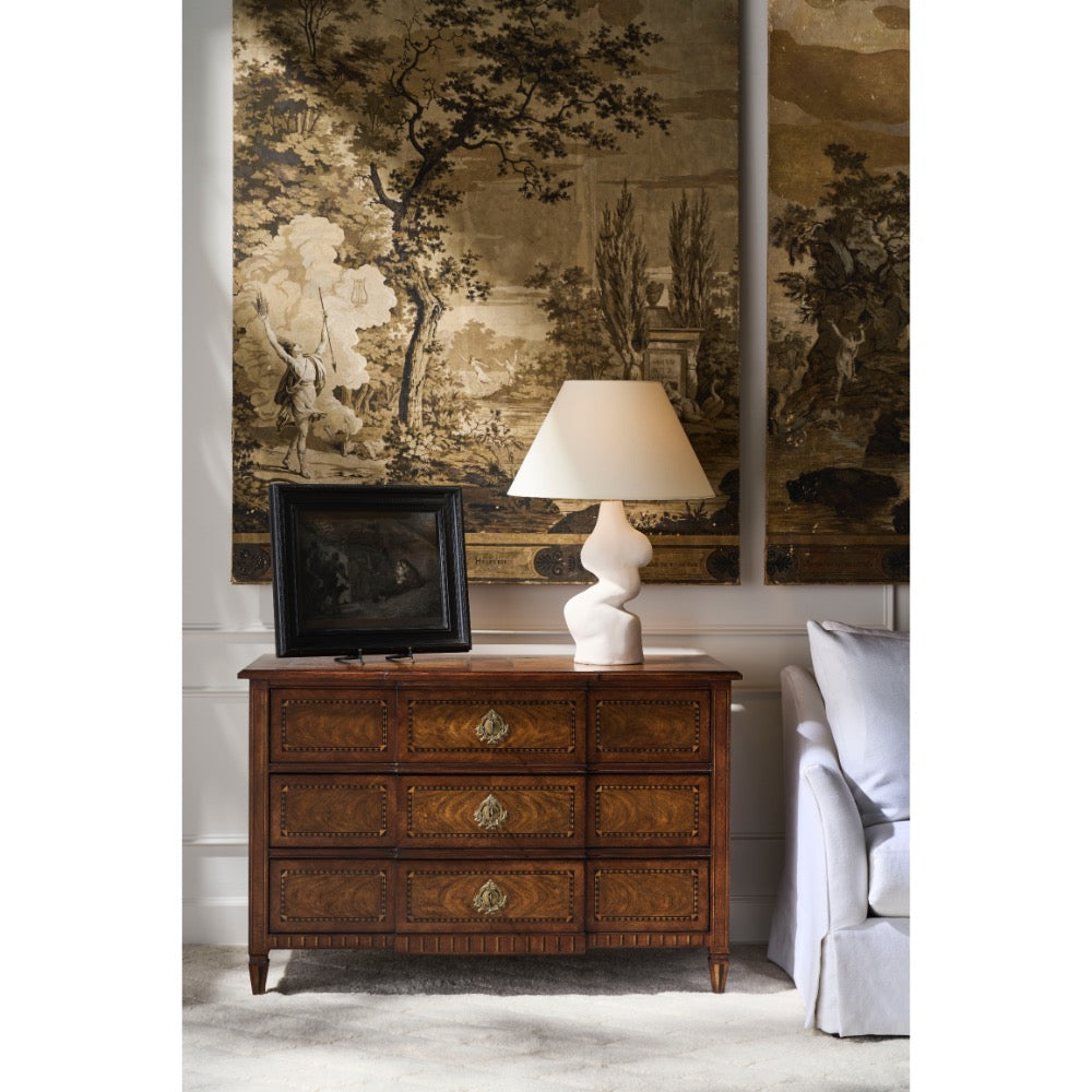 chest 3 drawers marquetry French 18th century 