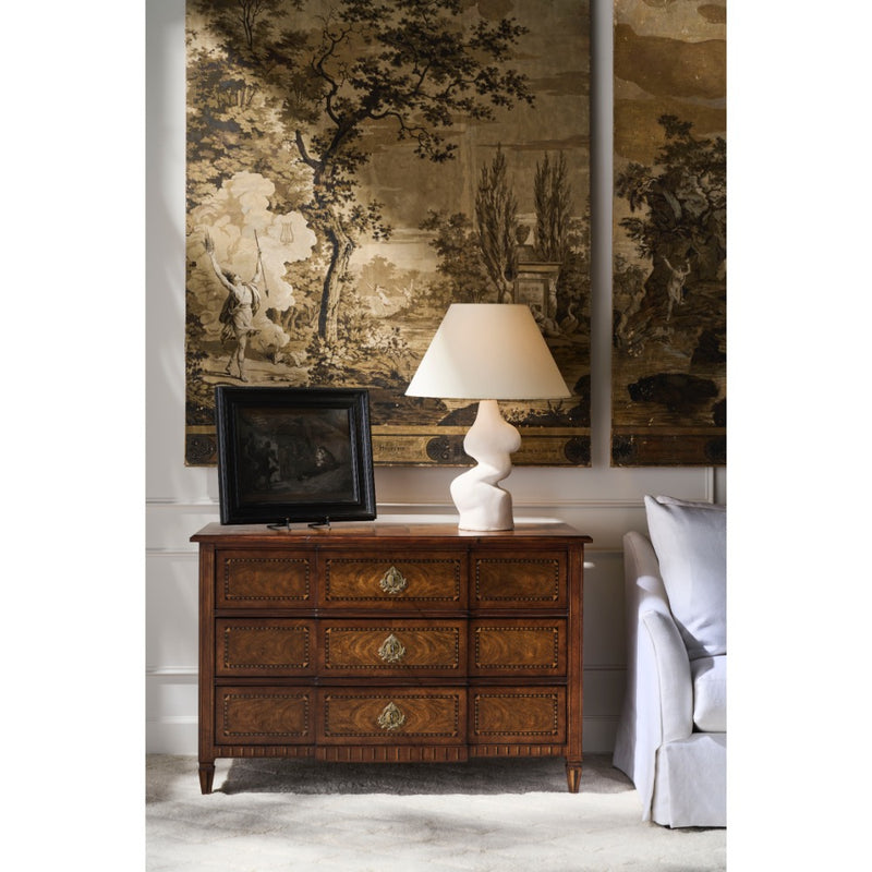 chest 3 drawers marquetry French 18th century 