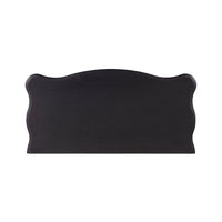 chest 3 drawers serpentine front black