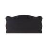 chest 3 drawers serpentine front black