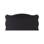 chest 3 drawers serpentine front black
