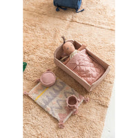 cloth doll accessories cotton handmade crib rug baskets