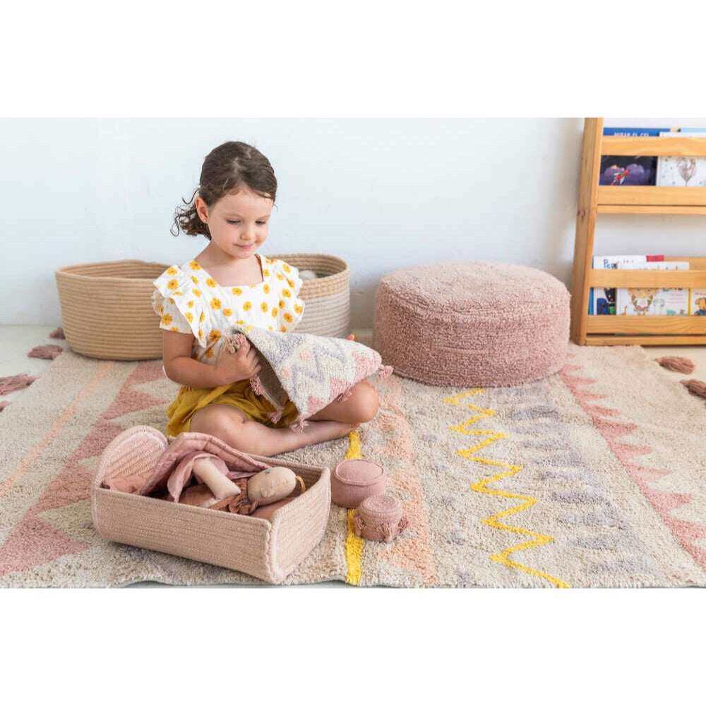 cloth doll accessories cotton handmade crib rug baskets