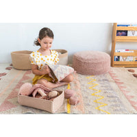 cloth doll accessories cotton handmade crib rug baskets