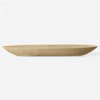 canoe-shape ivory stone-like vessel