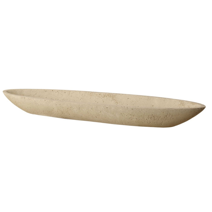 canoe-shape ivory stone-like vessel