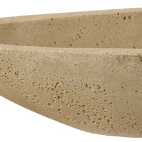 canoe-shape ivory stone-like vessel