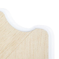 natural twill grasscloth king headboard