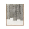 rectangle oak veneer frame modern wall art gray white black banana bark