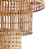 rattan wicker pendant tiered natural 