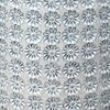 round garden stool blue ombre textured wildflower pattern