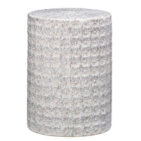 wildflower garden stool cream gray side table