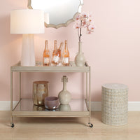 wildflower garden stool cream gray side table