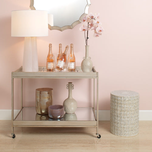 wildflower garden stool cream gray side table