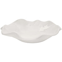 white wavy bowl melamine