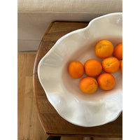 cream wavy serving bowl 