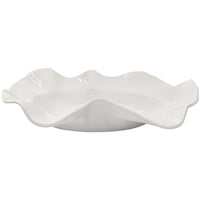 cream wavy serving bowl melamine