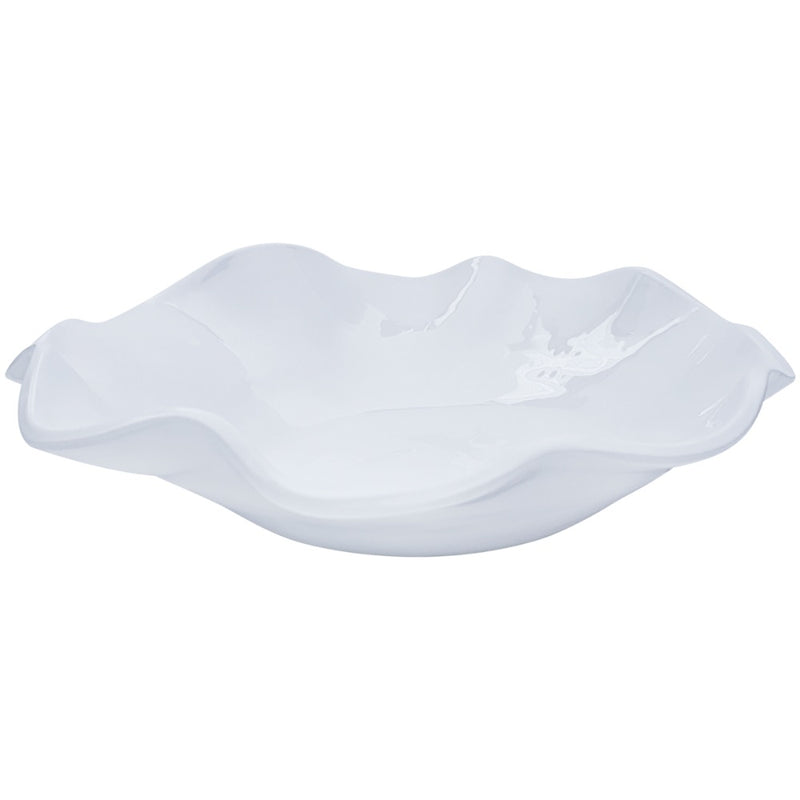 white wavy bowl