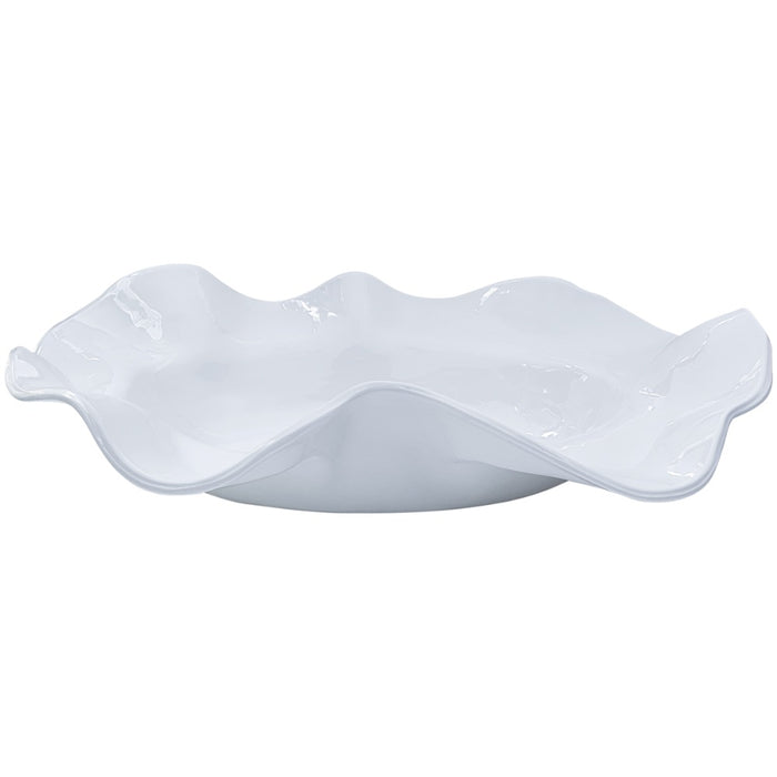 white wavy bowl