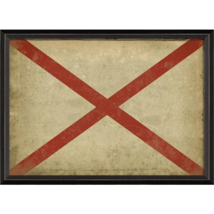 red cream large checkered flag artwork