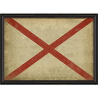 red cream large checkered flag artwork