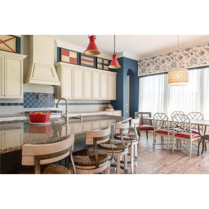 blue cream large cross flag artwork